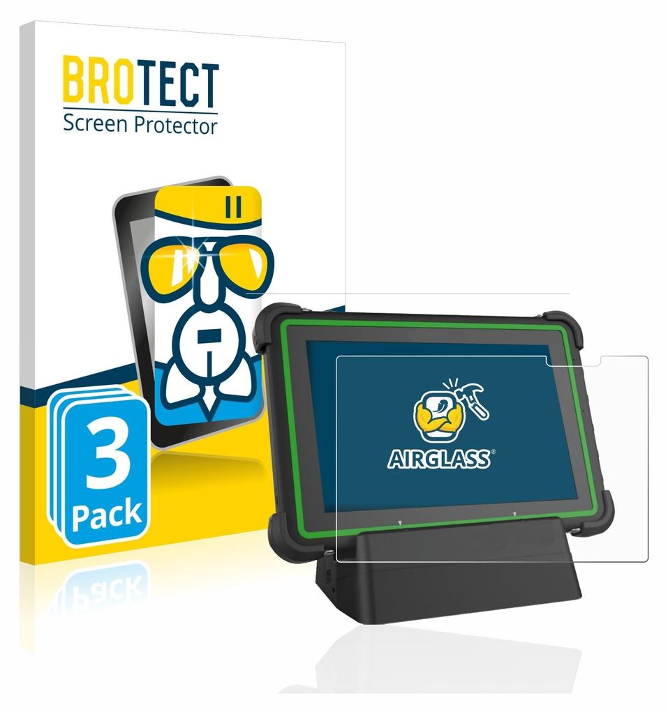 3x BROTECT Schutzglas für Hella Gutmann Mega Macs X (tablet) Schutzfolie Panzer Folie Glas Display Schutz klar