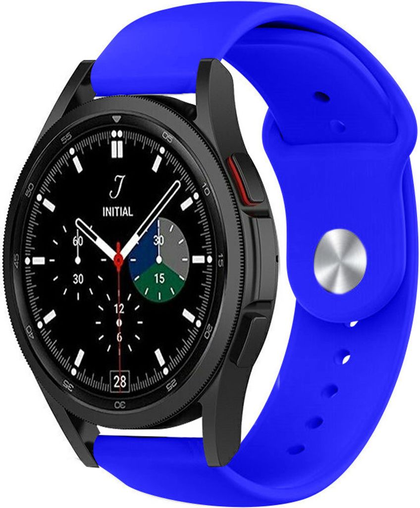 Strap-it Samsung Galaxy Watch 4 Classic 42mm Sportarmband (Blau)