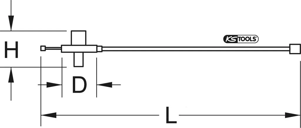 Rapporteur d'angle de serrage 1/2" KS TOOLS 516.1196 avec griffe