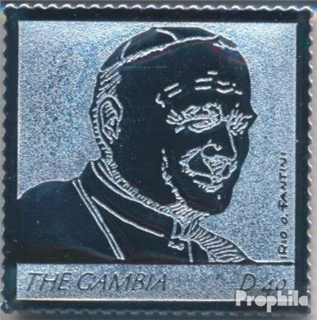 Briefmarken Gambia 2005 Mi 5553 postfrisch Tod von Papst Johannes Paul II.