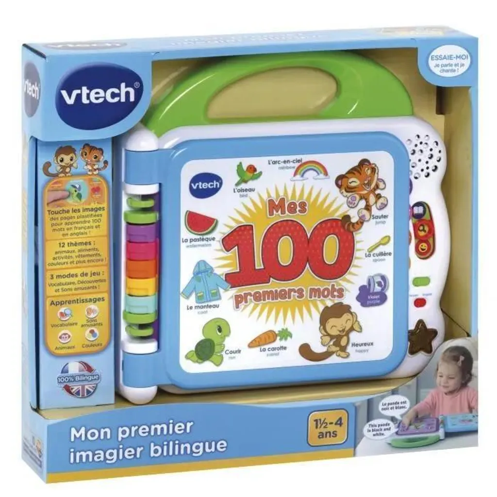 Livre éducatif bilingue VTech imagier interactif pour bébé dès 18 mois