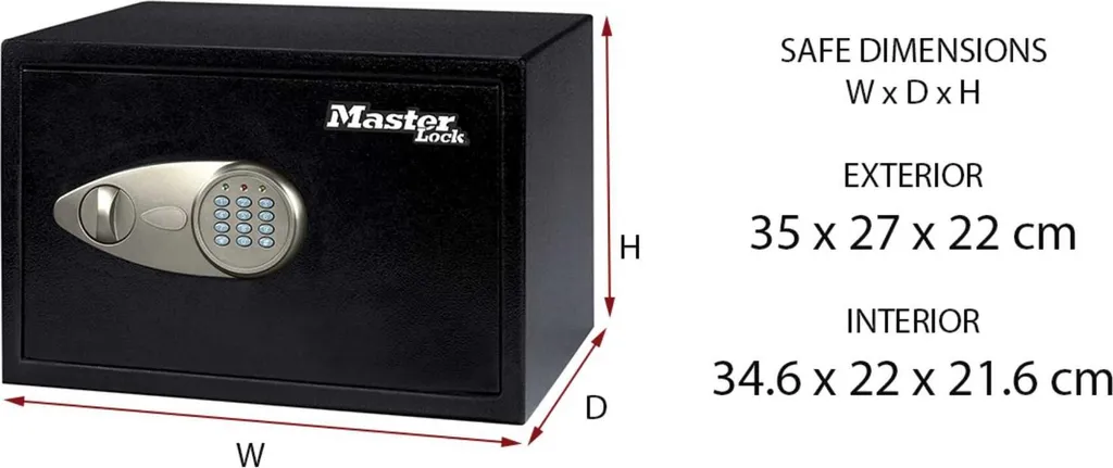 Coffre-fort numérique en acier Master Lock X055ML avec code ajustable - 4
