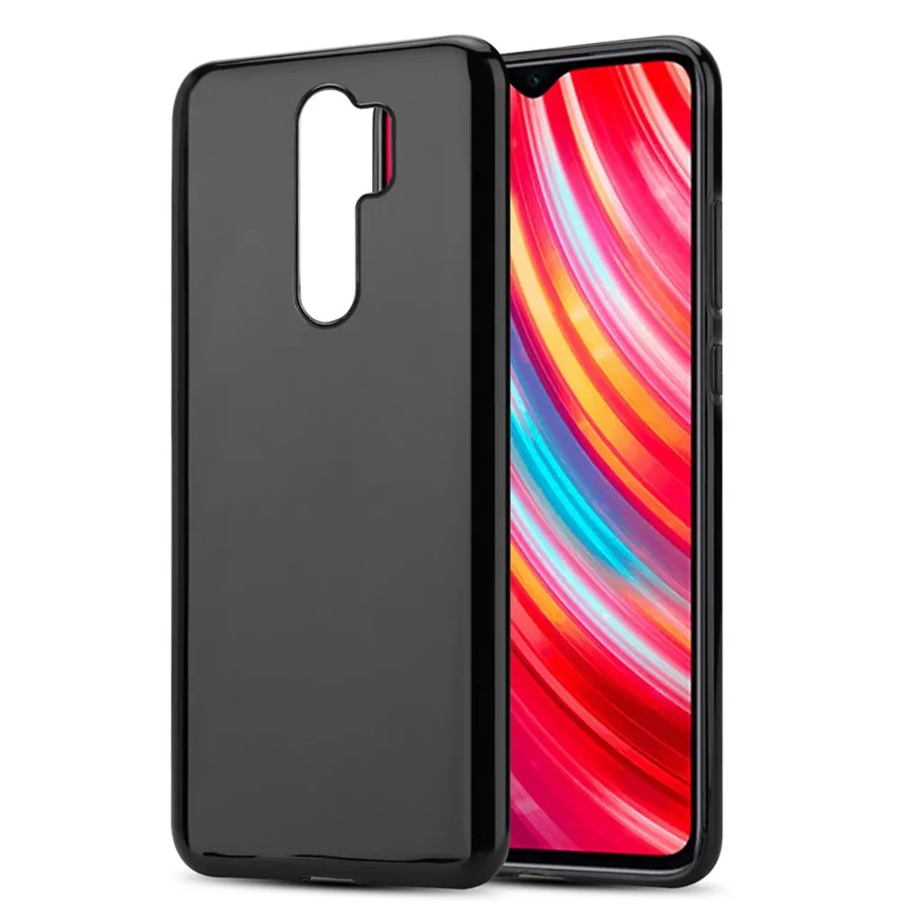 Cadorabo Custodia per Xiaomi RedMi NOTE 8 PRO Cover protettiva in nero Custodia protettiva in silicone TPU Etui Case
