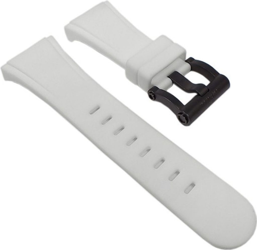TW STEEL Ersatzband Uhrenarmband Silikon weiß Titanschließe CE5002
