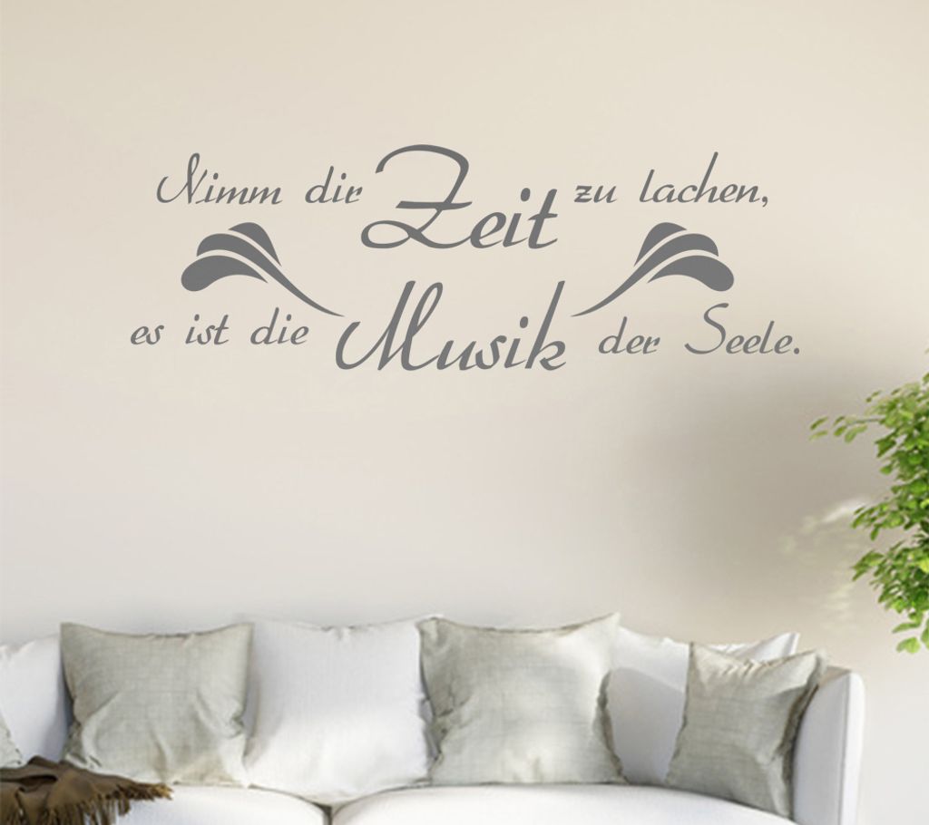 Nimm Dir Zeit zu... Wandtattoo in 6 Größen - Wandaufkleber Wall Sticker - Dekoration, Küche, Wohnzimmer, Schlafzimmer, Badezimmer