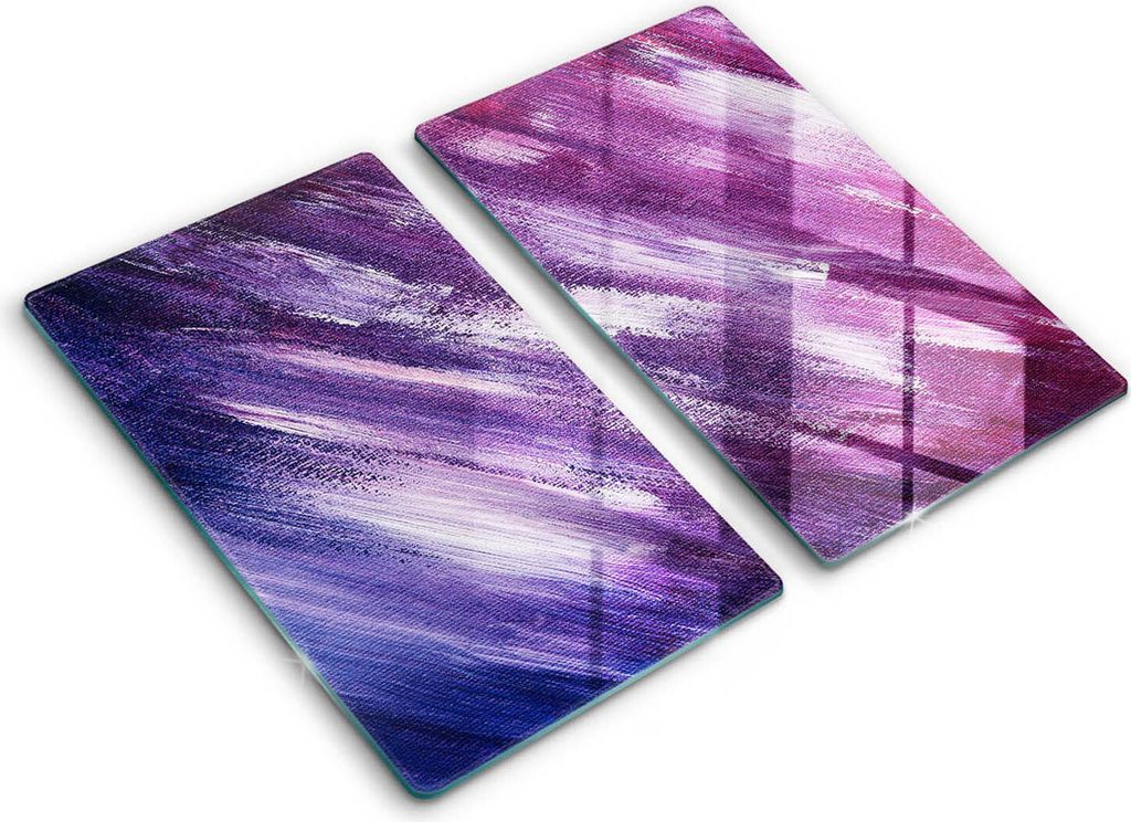 Abdeckung Glas - Küchenabdeckung - 2x30x52 cm - Abdeckplatte -Abstraktion malen