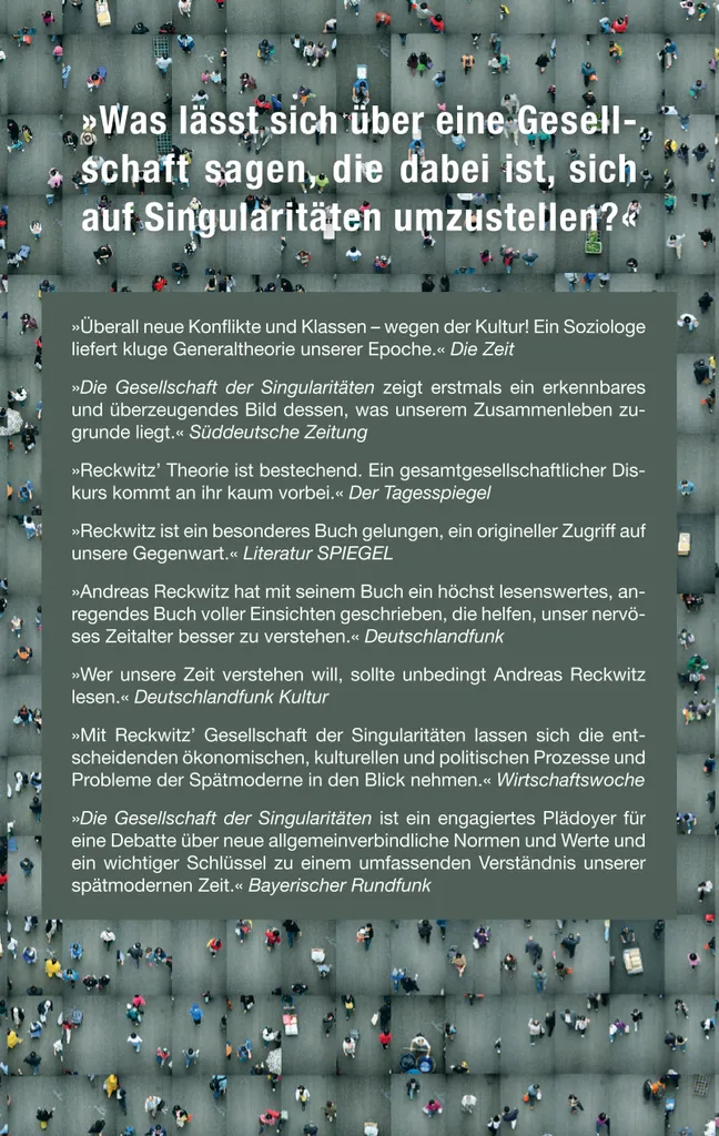 Analyse de la singularité sociale : Die Gesellschaft der Singularitäten livre - 2