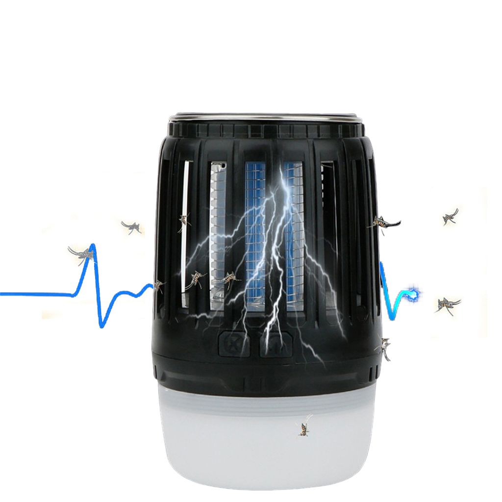 Insektenlampen, Solar-Insektenvernichter, Solarmückenlampe, Campinglampe 2 IN 1, Mückenfalle, IPX7 wasserdicht, Mückenvernichter, für Garten, C...