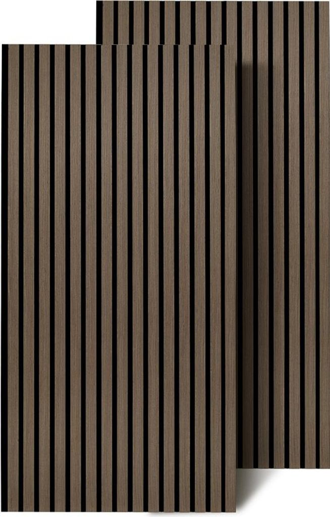 Izrielar Akustikpaneele 120*60*2.1cm Holz MDF Wandpaneele Lamellenverkleidung Wandverkleidung Innendekoration schalldämmend passend zu jedem Raum ...