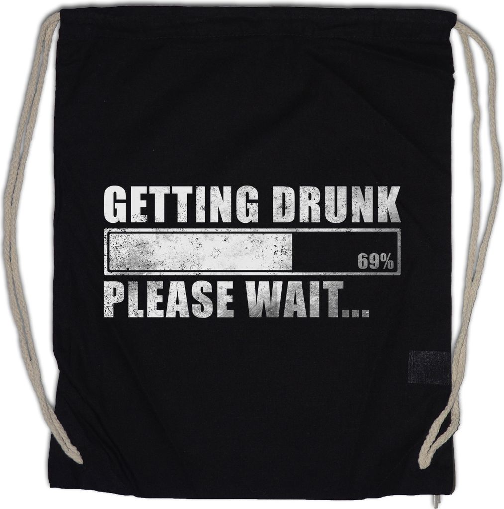 Urban Backwoods Getting Drunk, Turnbeutel, Farbe: Schwarz