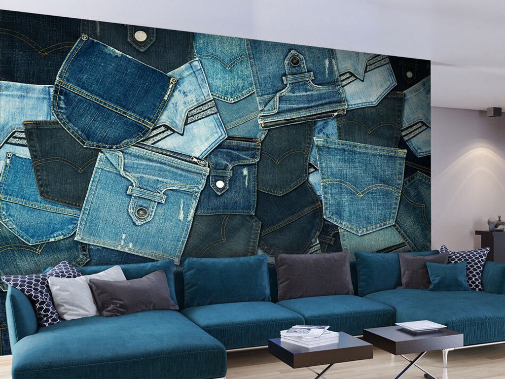 murando - Fototapete 400x280 cm Tapeten Wandtapete XXL Jeans f-A-0434-a-b