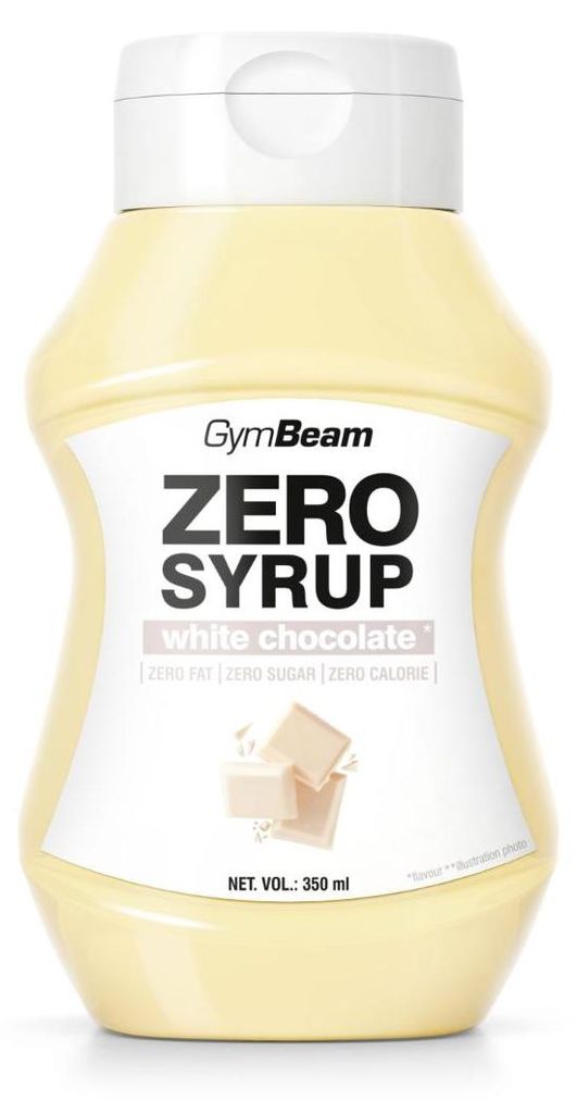 GymBeam - ZERO SYRUP Weiße Schokolade, 350 ml Produktbild 