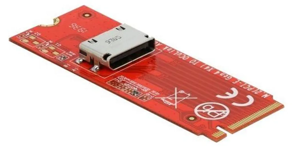 Convertisseur M.2 Key M SFF-8612 Delock avec Débit PCI Express 32 Gbps - 7