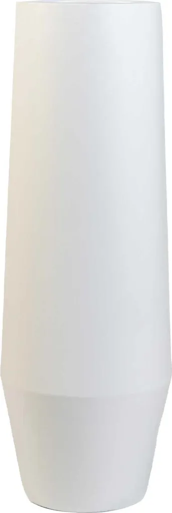 Pot de fleurs colonne blanc mat BERBELO 80 cm pour décoration d'intérieur