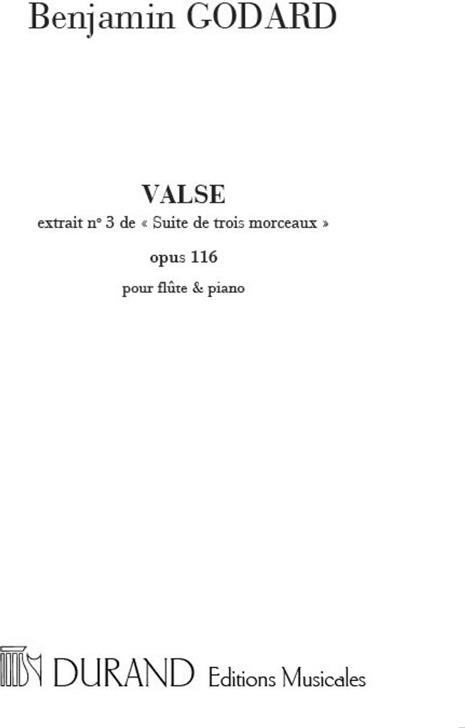 3 morceaux op.116,3 valse pour flûte et piano