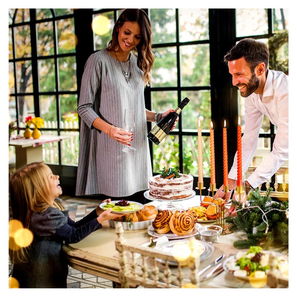 Party-Dinner-Kerzen, gedrehte Spiral-Kerzenstäbe mit Farbverlauf, lange Brenndauer von 6 Stunden, unparfümiert, rauchlos, für Kerzenständer, Ti...
