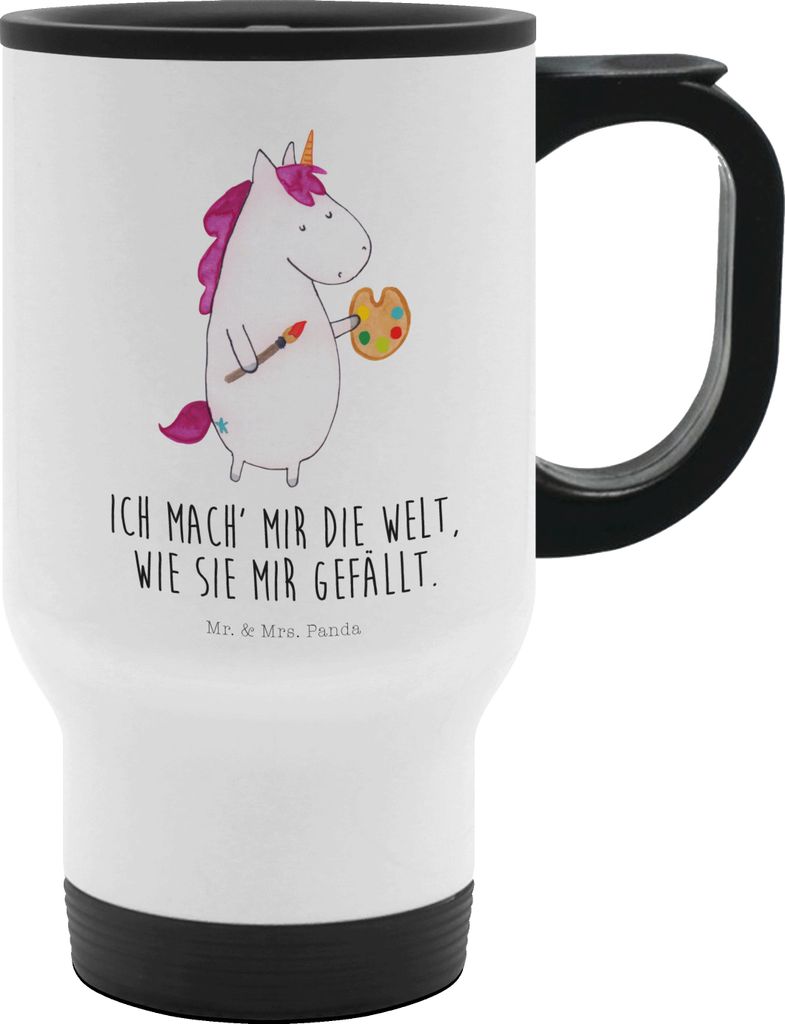 Mr. & Mrs. Panda Kaffeebecher To Go Einhorn Künstler - Weiß Produktbild 