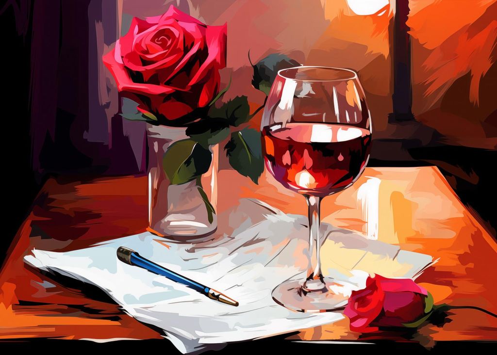 Plakat 35x25cm Poetischer Abend