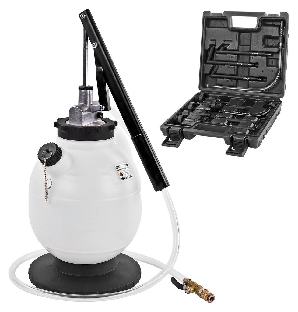 Getriebeöl Öl Einfüllgerät Befüllgerät Öleinfüller Ölwechsel 7,5 l mit Handpumpe online kaufen 4031765245449 925861 24544 301796
