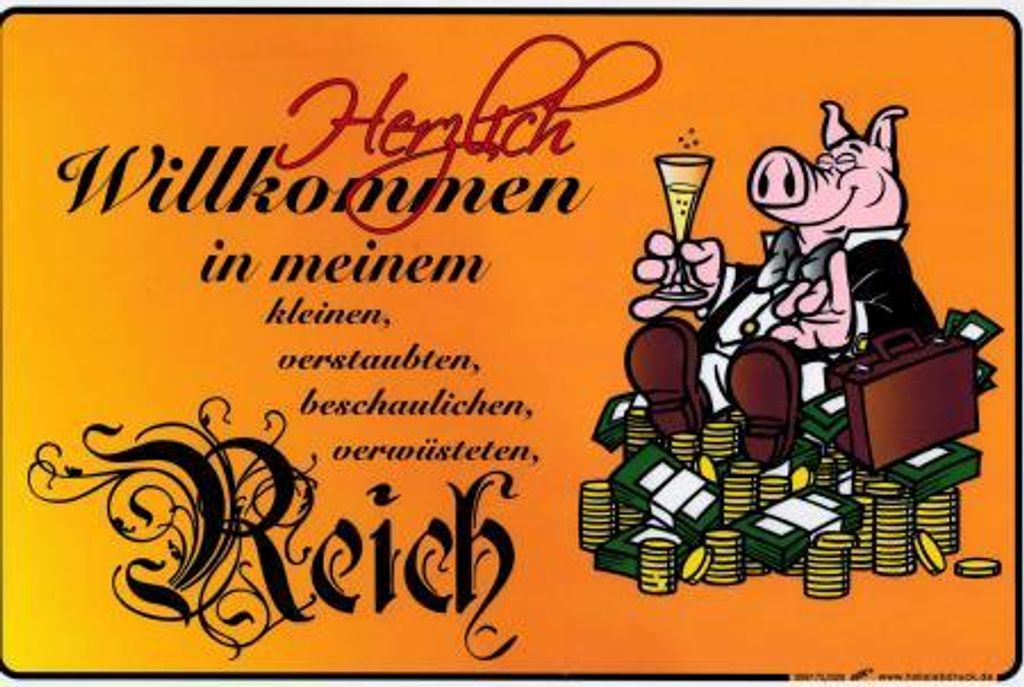 Schild - Willkommen in meinem kleinen ... - Gr. 30x20 cm - 309175