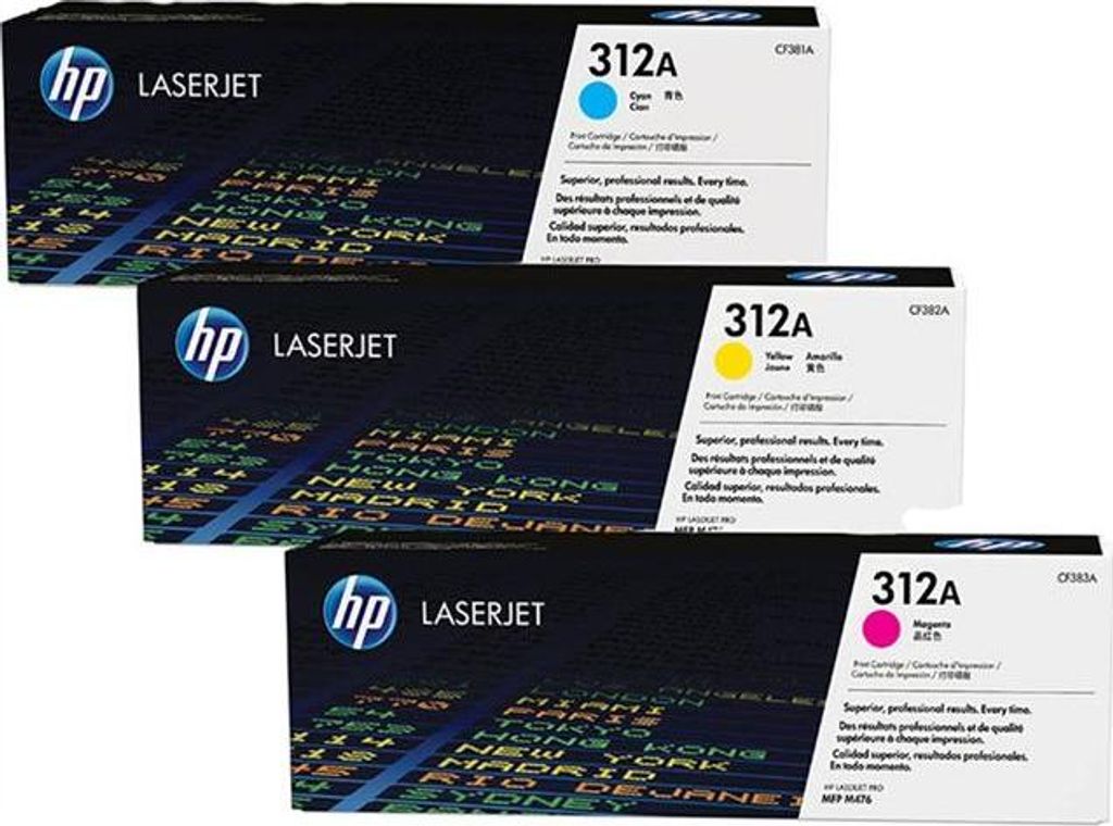 HP Toner Multi Pack CF 440 AM C/M/Y No. 312 A Produktbild 