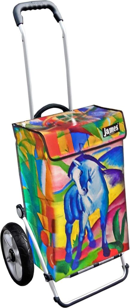James Einkaufstrolley - BLUE-SPIRIT - stabiler Einkaufswagen mit individuellem Design - mehrfarbig: bunt in Ausführung: Royal-Leichtraeder