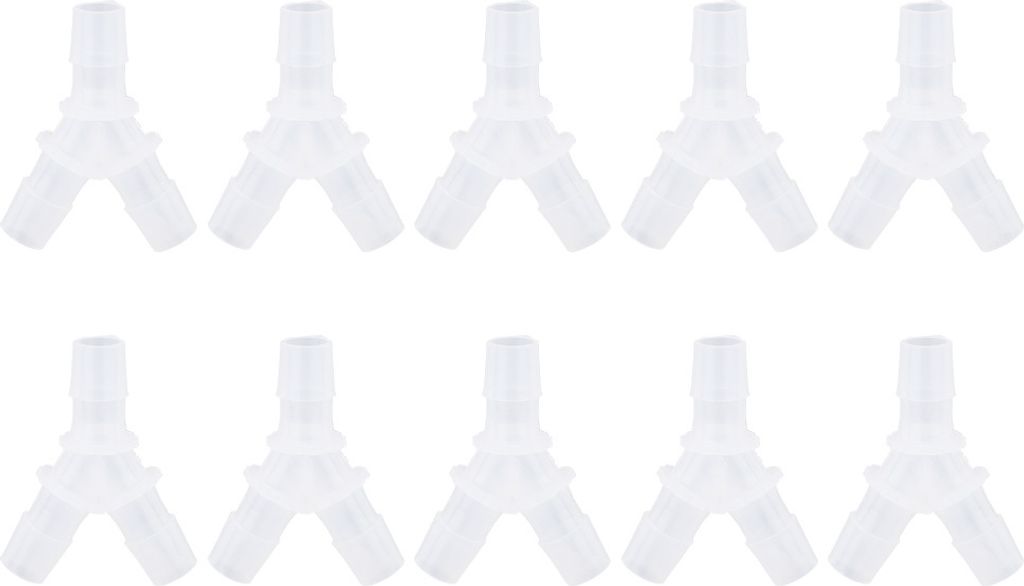Y-Schlauchverbinder, 10-teilig, 8mm, 3-fach T-Stück, für Aquarium, Luftpumpe, transparent