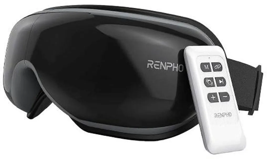 Renpho Masseur Oculaire Eyeris 1 Noir PEU-RF-EM001-BK avec Chaleur