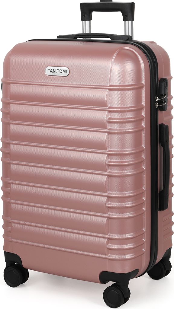 mofut, Handgepäck Trolley, Hartschale aus ABS, Roségold, Produktbild