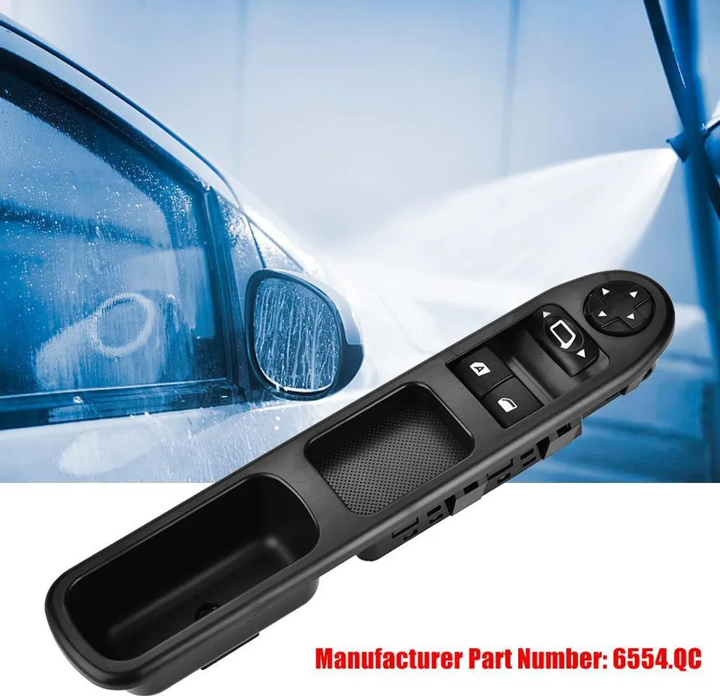 POWER Master Window Regulator Control Switch pulsante anteriore sinistro per Peugeot Citroen 6554.QC
