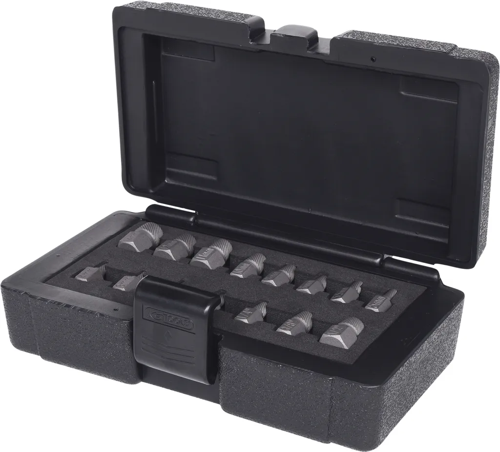 Extracteurs de vis spirale en acier robuste KS TOOLS 150.1385 - 15 pcs