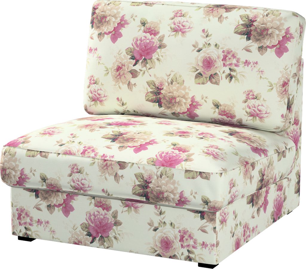 Dekoria Bezug für Kivik Sessel nicht ausklappbar, beige- rosa, Bezug für Sessel Kivik