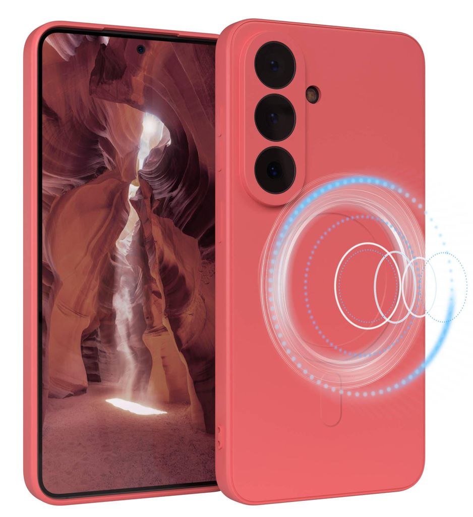EAZY CASE - Silikonhülle MagSafe für Samsung Galaxy S26, Hülle Silikon, weich stoßfeste Magnet Handyhülle, Schutzhülle mit Kameraschutz, TPU ...