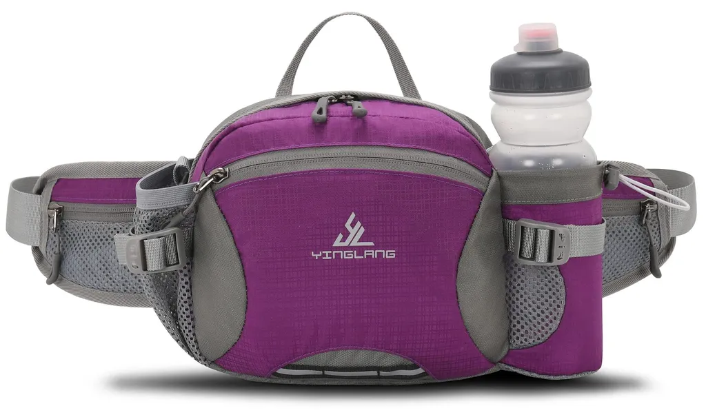 Sac banane porte-bouteille imperméable avec compartiments de rangement
