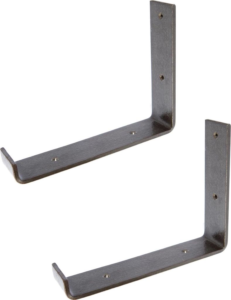 2x Gerüste Bügelbrett Eisen Regalhalterung Antike D236mm Raw