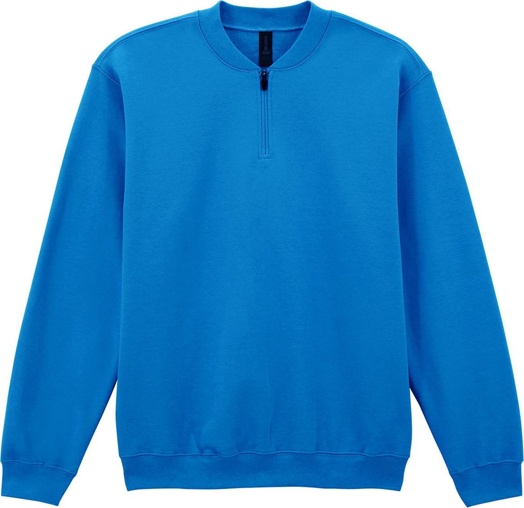 Gildan - "Softstyle" Sweatshirt mit kurzem Reißverschluss für Herren/Damen Uni RW10689 (XL) (Königsblau)