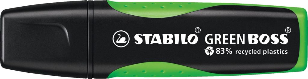 Umweltfreundlicher Textmarker - STABILO GREEN BOSS - Einzelstift - grün