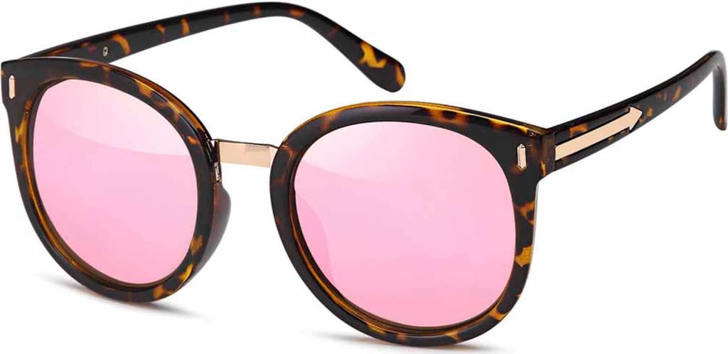 Damen Sonnenbrille Designer UVCE Protection Modern Urlaub Sommer Strand 30485 Rosa