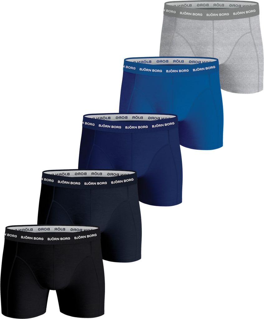 Björn Borg Shorts 5 Pack SOLID ESSENTIAL SHORT Boxer Produktbild 