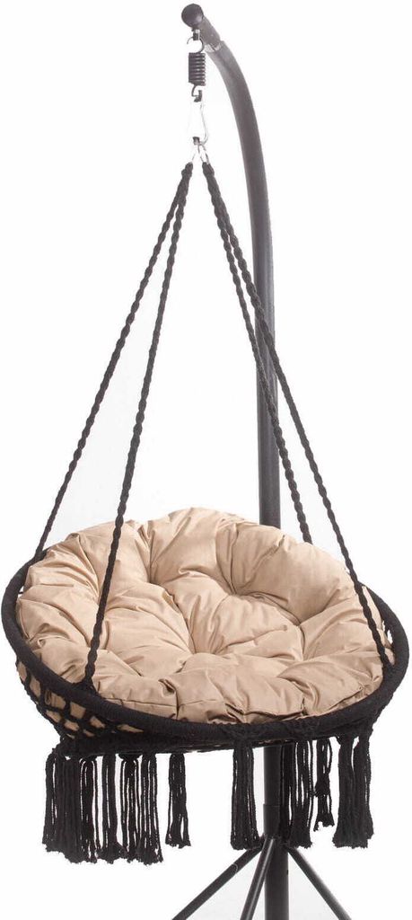 Gartenkissen für hängesessel Hängekorb kissen Runde 90x90 cm | kissen kissen polyrattan hängesessel outdoor Hängesessel kissen Beige