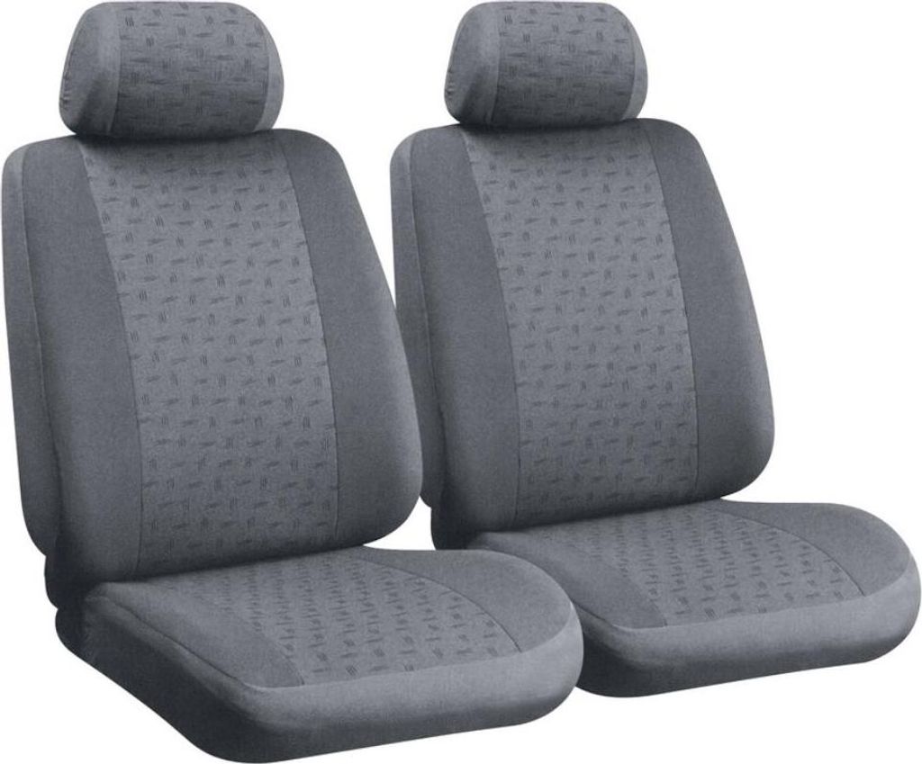 Coppia di coprisedili anteriori Glamur in jacquard grigio Immagine del prodotto 
