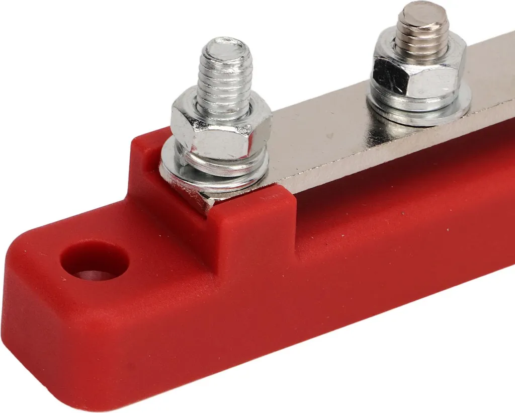 Bloc de Jonction 6 Bornes M6 150A 48V avec Capot de Protection Isolant - 5