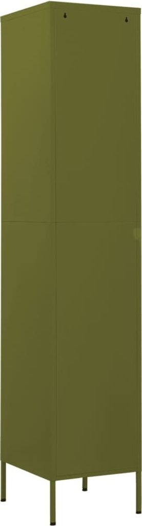 vidaXL Armoire à casiers vert olive 35x46x180 cm Acier Image du produit 