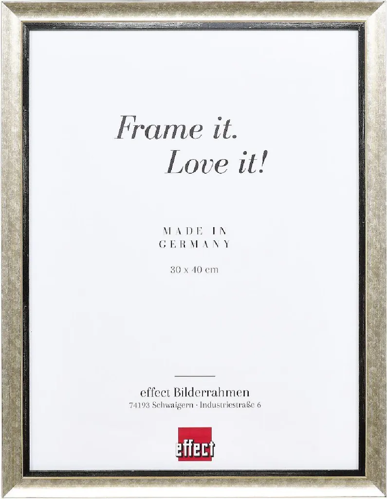 Cornice Argento in Legno 18x32 per Foto Famiglia | Profil 40 Regalo