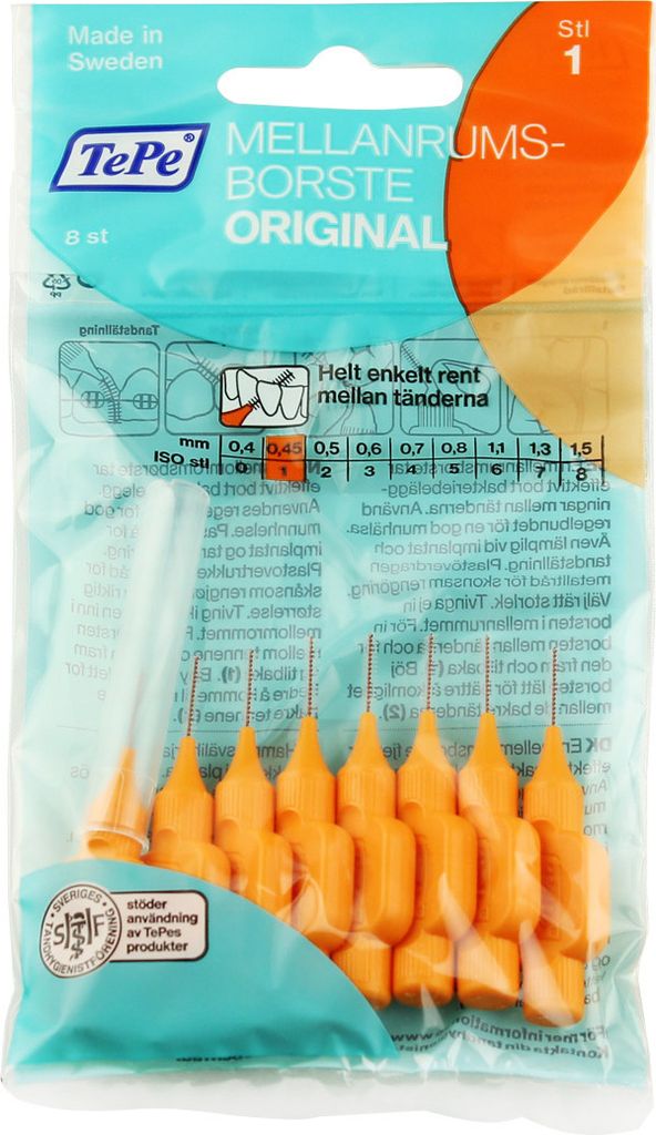 TePe Scovolini interdentali normali 0,45 mm 8 pz. Immagine del prodotto 