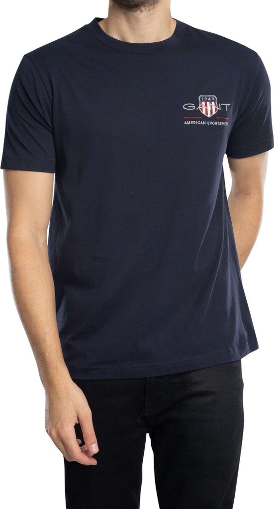 GANT Normales Archive Shield T-Shirt, Blau XL