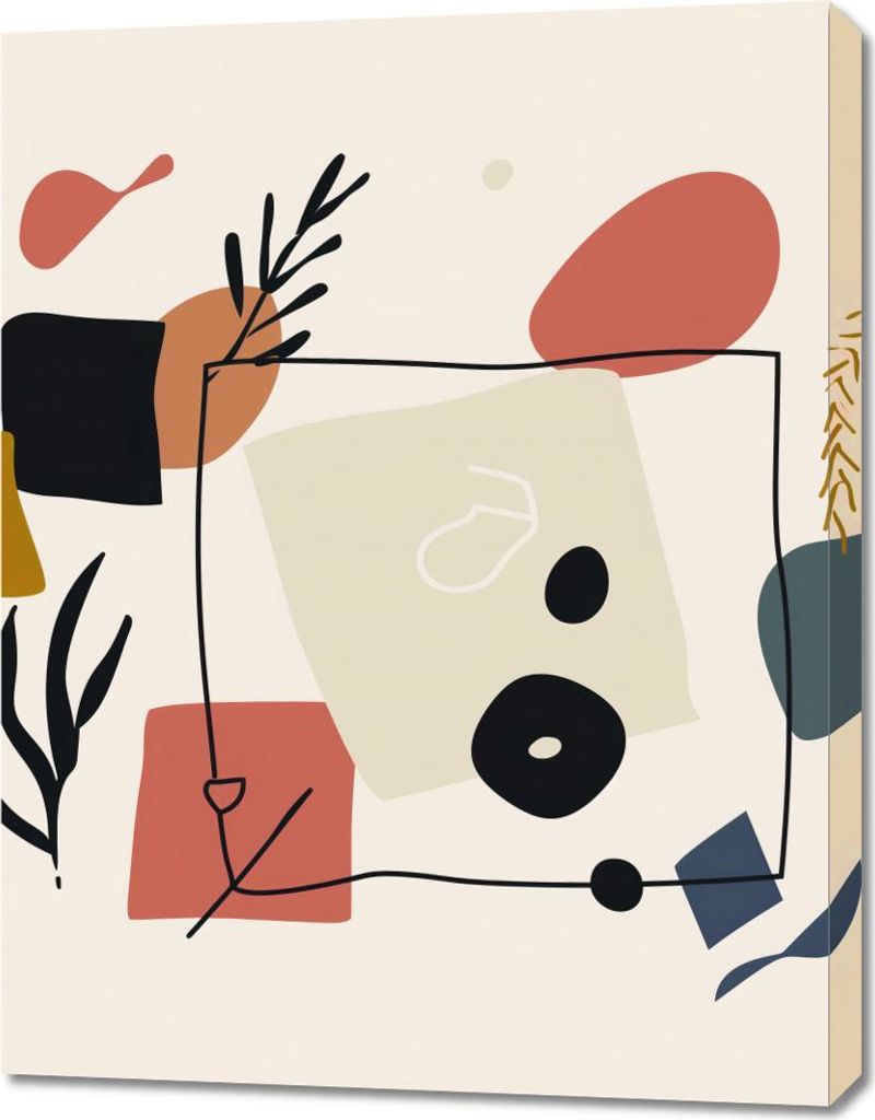 Bild 70x90cm Abstrakter Dialog