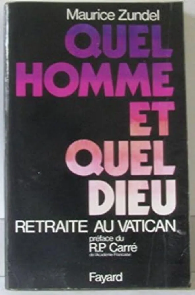 Retrouver la foi avec Quel homme et quel dieu Retraite au Vatican PDF