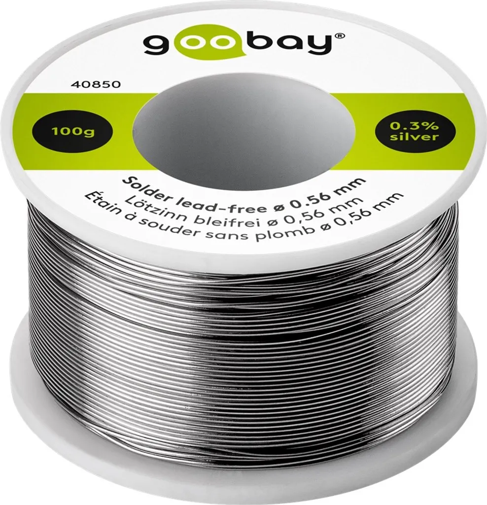 Stagno Goobay Professional 0.56mm 100g Lead-Free per SMD e Riparazioni