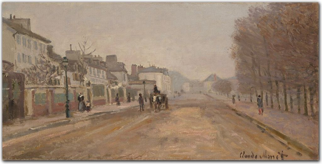 Coloray Bild aus Acryl 140 cm x 70 cm - Bild auf Acrylglas Gehärtetes Acryl Wohnzimmer Dekoration Wanddekoration Küche - Promenade Argenteuil Monet